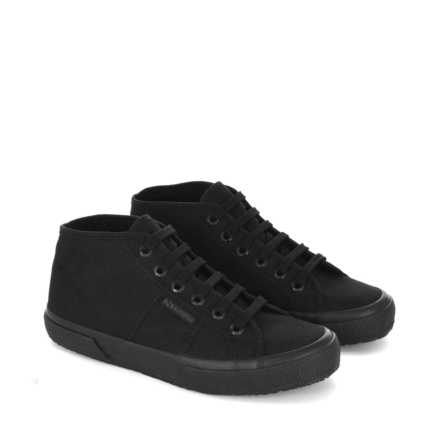 2754-COTU - Le Superga - Mid Cut - Unisex - TOTAL BLACK 4 2754-COTU - Le Superga - Mid Cut - Unisex - TOTAL BLACK - immagine 2
