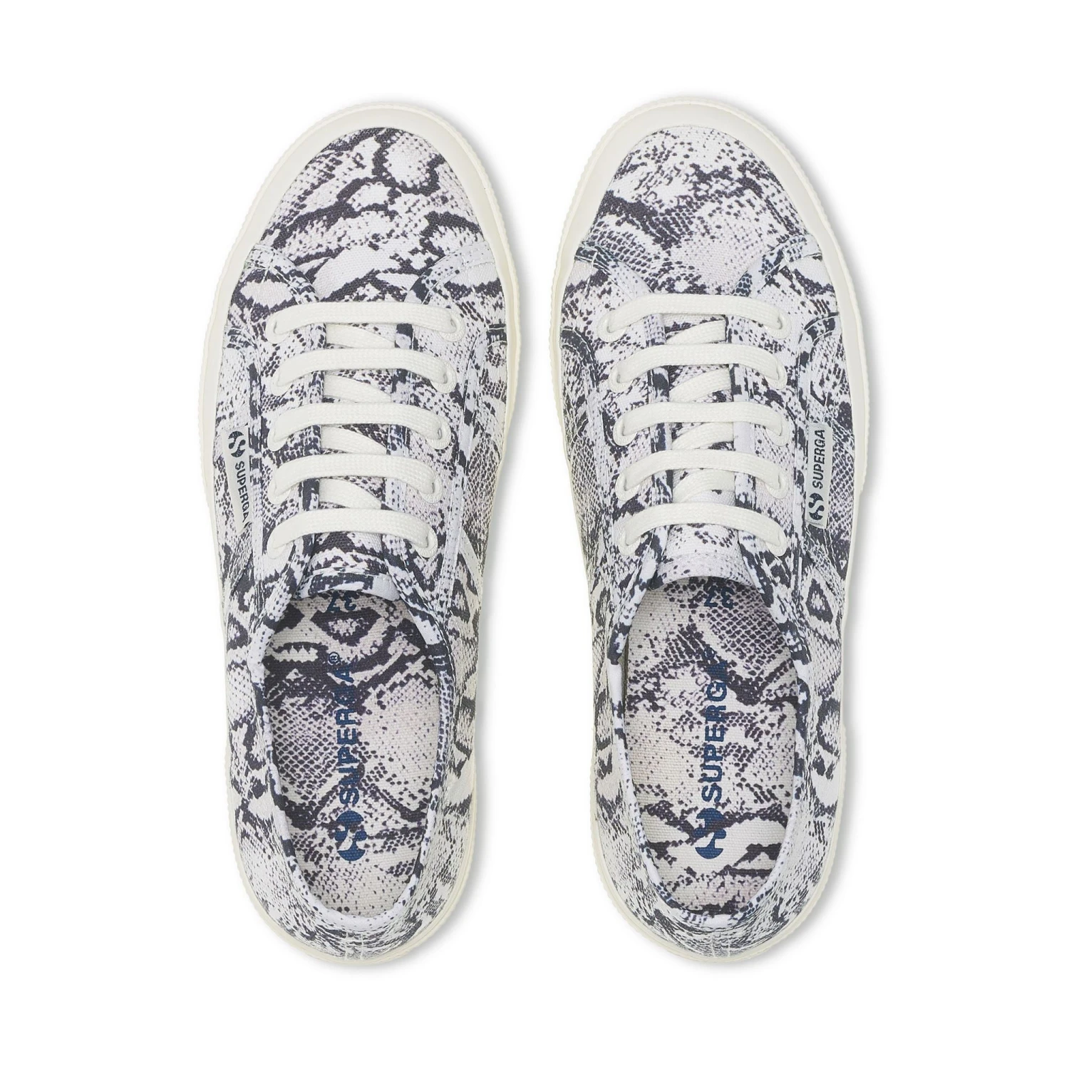2750 PRINT - Le Superga - Sneaker - Unisex - WHITE AVORIO-NAVY SNAKE 6 2750 PRINT - Le Superga - Sneaker - Unisex - WHITE AVORIO-NAVY SNAKE - immagine 4