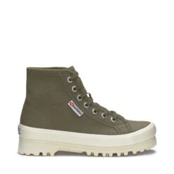 2341 ALPINA - Ankle Boots - Laced - Unisex - GREEN SAFARI-F AVORIO