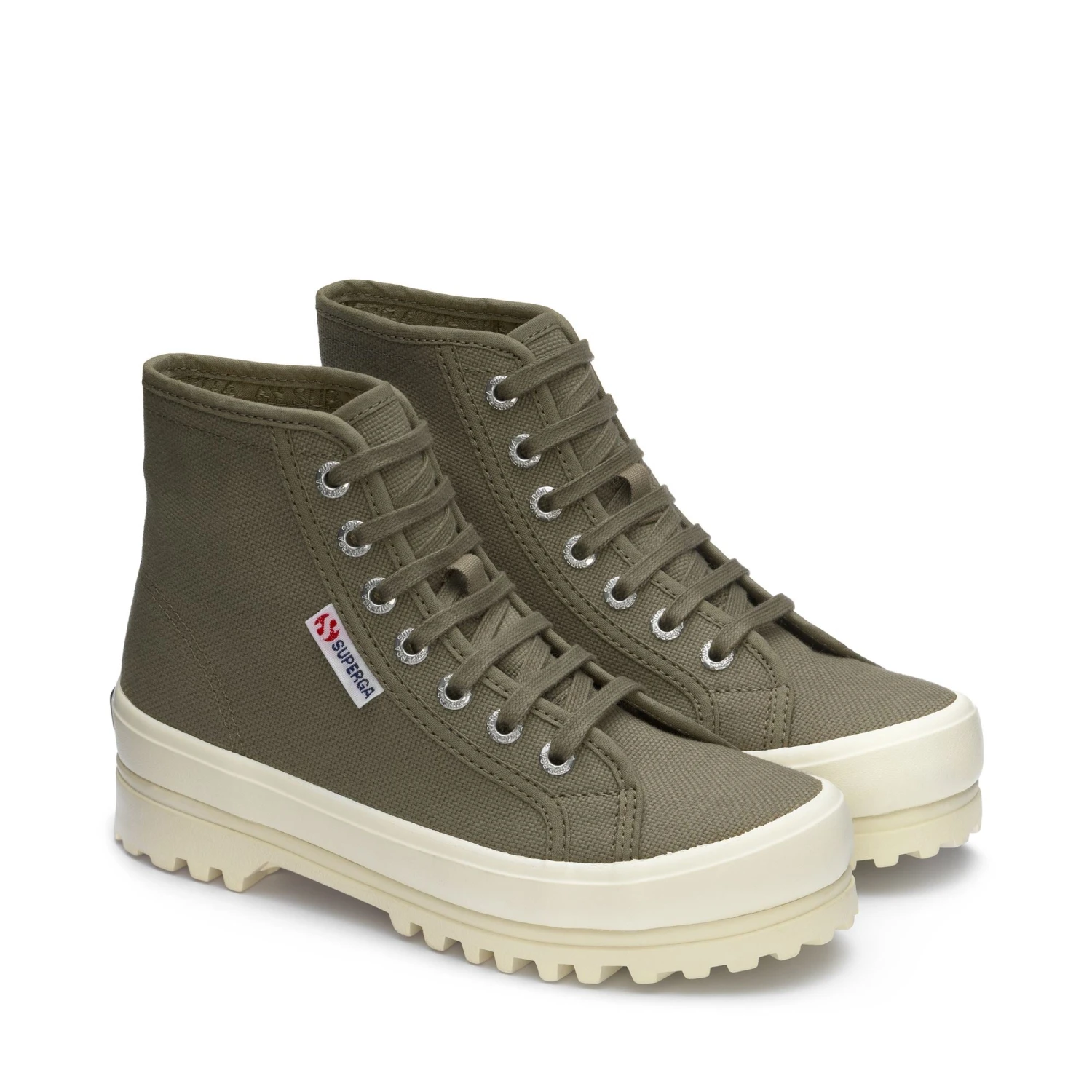 2341 ALPINA - Ankle Boots - Laced - Unisex - GREEN SAFARI-F AVORIO 4 2341 ALPINA - Ankle Boots - Laced - Unisex - GREEN SAFARI-F AVORIO - immagine 2