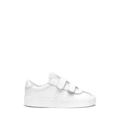 2843 KIDS CLUB S STRAPS ACTION LEATHER - Sneakers - Low Cut - Kid Unisex - TOTAL WHITE