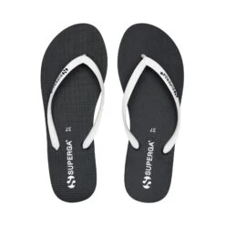 4121 FLIP FLOPS - Slippers - Flip-Flop - Woman - BLACK-WHITE -NAM Scarpe Negozio UBS111FJW A00 bd17b774 d850 4199 938a 1a1b7e3a0d99