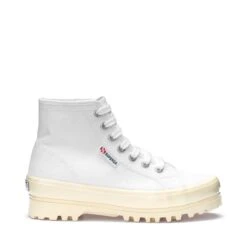 2341 ALPINA SHINY GUM - Ankle Boots - Laced - Woman - WHITE-SHINY OFFWHITE