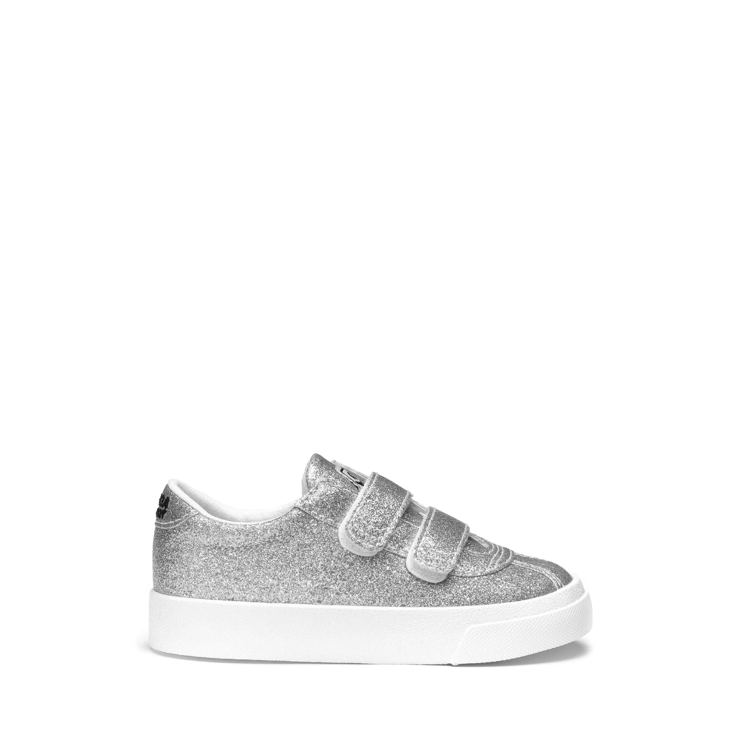 2843 KIDS CLUB S STRAPS GLITTER - Sneakers - Low Cut - Girl - GREY SILVER 3 2843 KIDS CLUB S STRAPS GLITTER - Sneakers - Low Cut - Girl - GREY SILVER