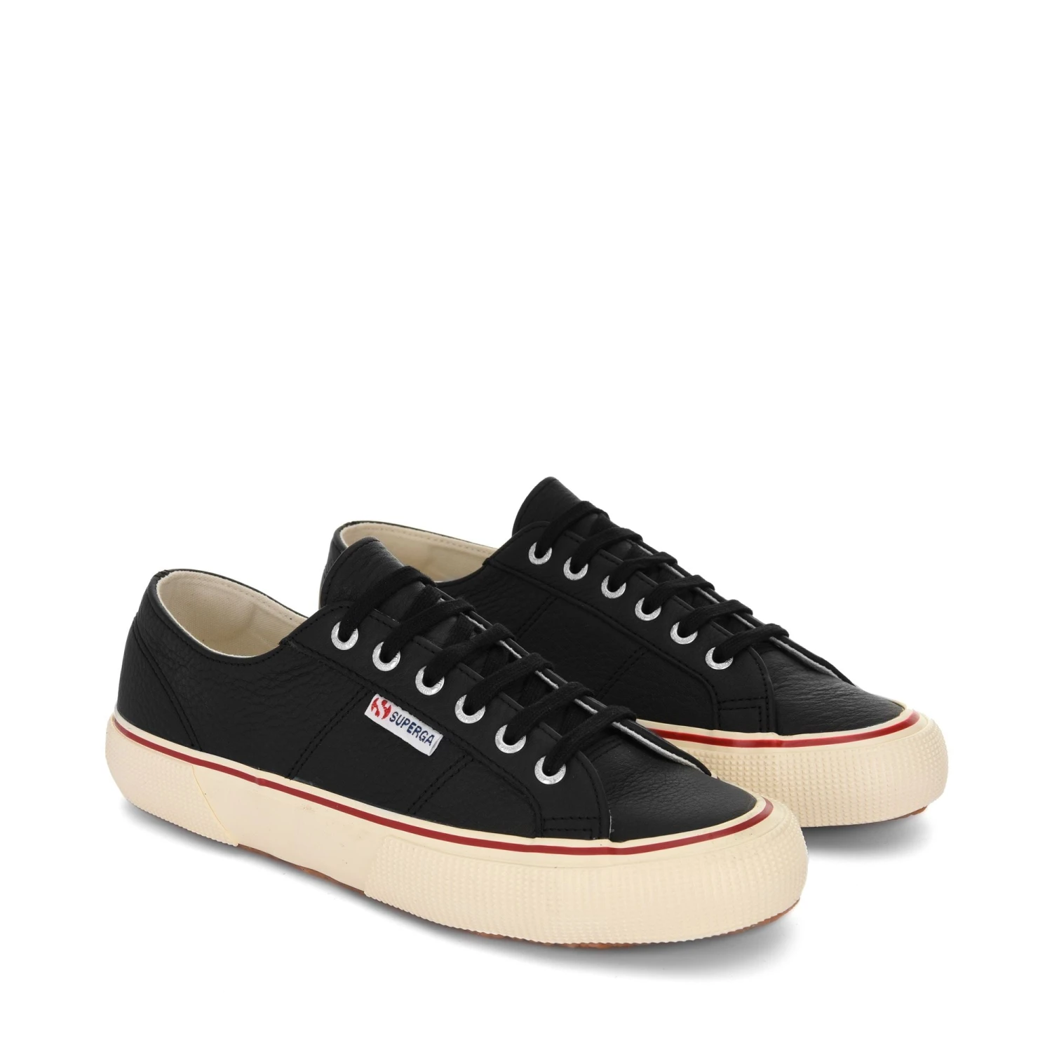 2490 BOLD SOFT TUMBLED LEATHER - Le Superga - Sneaker - Unisex - BLACK 4 2490 BOLD SOFT TUMBLED LEATHER - Le Superga - Sneaker - Unisex - BLACK - immagine 2