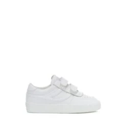 2846 KIDS SEATTLE STRAPS VEGAN MATERIAL - Sneakers - Low Cut - Kid Unisex - TOTAL WHITE