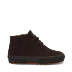 2175 KIDS SUEDE - Ankle Boots - Laced - Boy - FULL DK CHOCOLATE