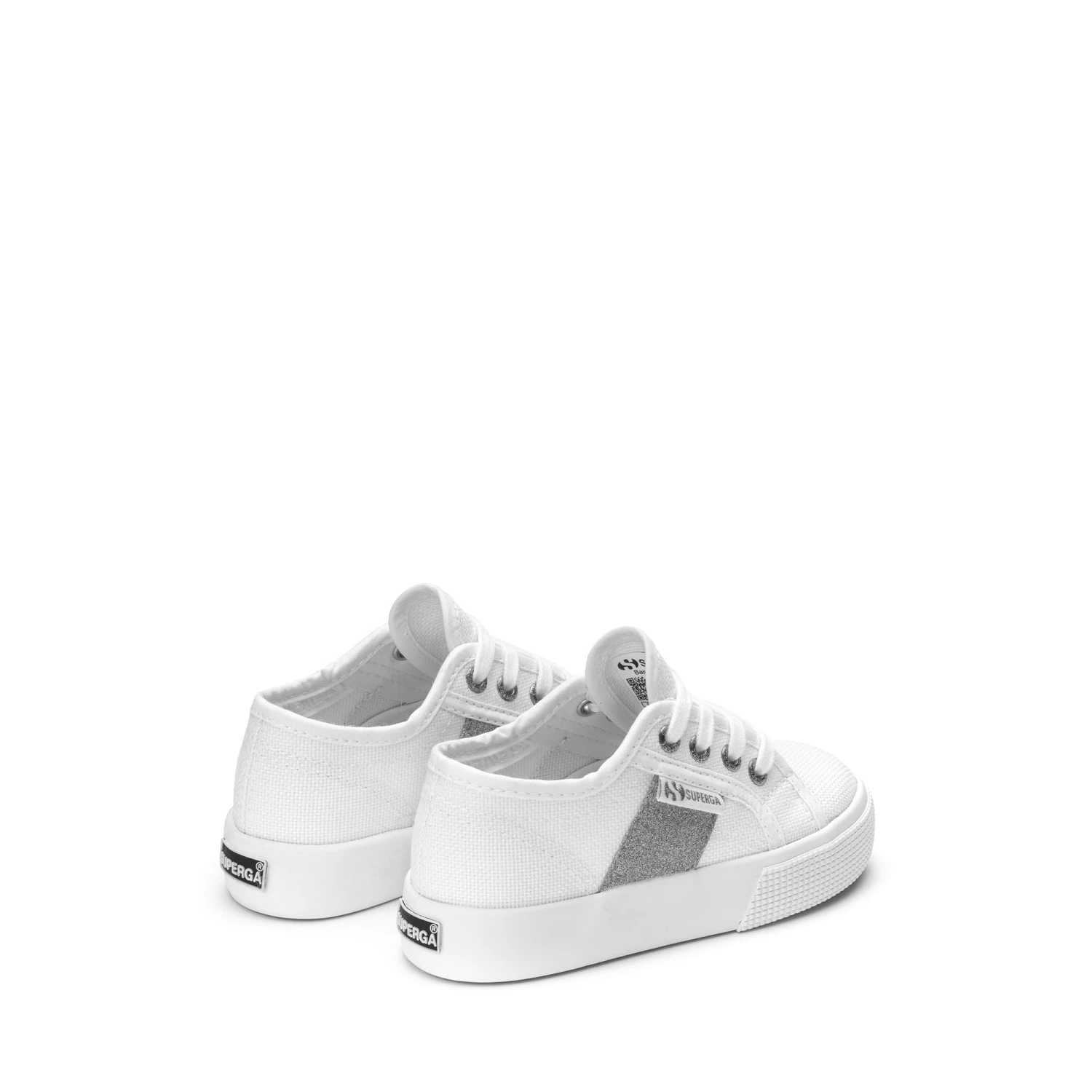 2730 KIDS PATCHES GLITTER - Lady Shoes - Wedge - Girl - WHITE-SILVER 5 2730 KIDS PATCHES GLITTER - Lady Shoes - Wedge - Girl - WHITE-SILVER - immagine 3