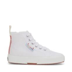 2709 KIDS FUNNY LABEL - Le Superga - Sneaker - Girl - WHITE-MULTICOLOR LABEL RAINBOW