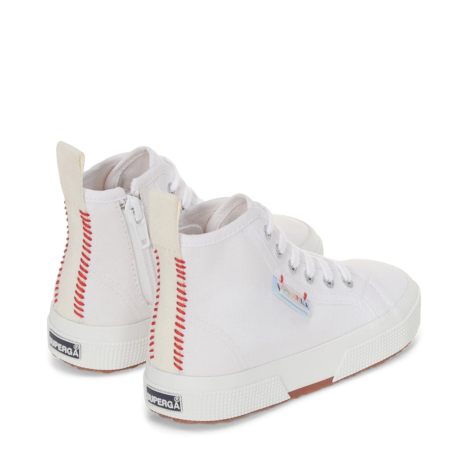 2709 KIDS FUNNY LABEL - Le Superga - Sneaker - Girl - WHITE-MULTICOLOR LABEL RAINBOW 5 2709 KIDS FUNNY LABEL - Le Superga - Sneaker - Girl - WHITE-MULTICOLOR LABEL RAINBOW - immagine 3