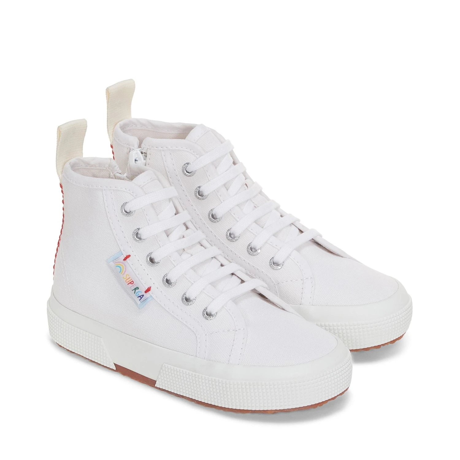 2709 KIDS FUNNY LABEL - Le Superga - Sneaker - Girl - WHITE-MULTICOLOR LABEL RAINBOW 4 2709 KIDS FUNNY LABEL - Le Superga - Sneaker - Girl - WHITE-MULTICOLOR LABEL RAINBOW - immagine 2