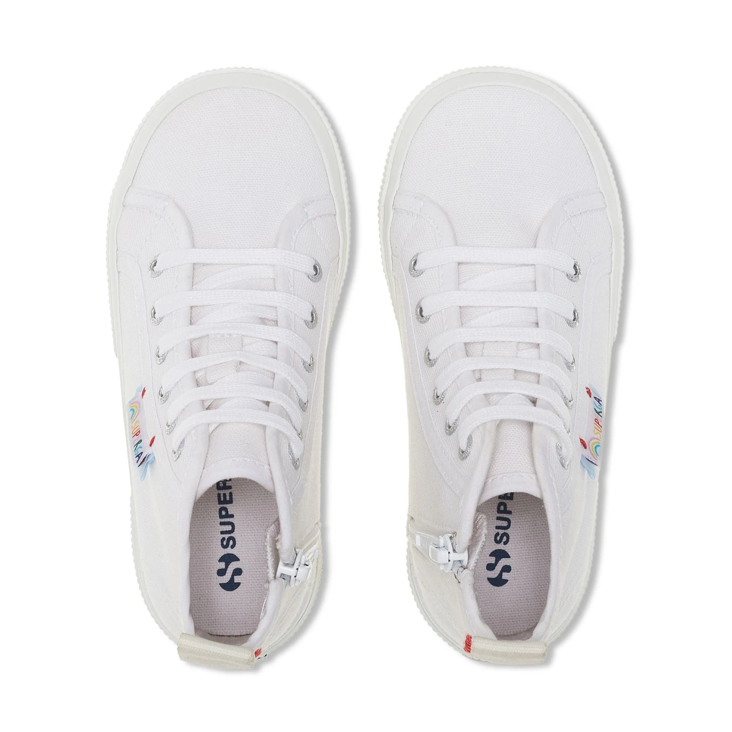 2709 KIDS FUNNY LABEL - Le Superga - Sneaker - Girl - WHITE-MULTICOLOR LABEL RAINBOW 6 2709 KIDS FUNNY LABEL - Le Superga - Sneaker - Girl - WHITE-MULTICOLOR LABEL RAINBOW - immagine 4