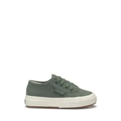 2750 KIDS WATERPROOF COTTON - Le Superga - Sneaker - Kid Unisex - GREY GREENISH-FAVORIO