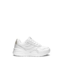 4073 KIDS TRAINING NAPPA LEATHER - Sneakers - Low Cut - Kid Unisex - TOTAL WHITE