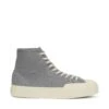2433 WORKS HIGH CUT DENIM YARN DYED - Le Superga - Mid Cut - Unisex - GREY-OFF WHITE -NAM Scarpe Negozio UBS2133KW A2N