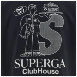 T-SHIRT SUPERGA CLUBHOUSE - T-ShirtsTop - T-Shirt - Unisex - NAVY-WHITE AVORIO -NAM Scarpe Negozio UBS2133QW A0F 1617f308 b2f4 4a22 9cc1 517cc6c7058b