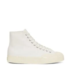 2433 WORKS HIGH CUT BROKENTWILL - Le Superga - Mid Cut - Unisex - WHITE-OFF WHITE
