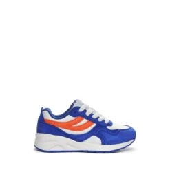4073 KIDS TRAINING POLY SUEDE - Sneakers - Low Cut - Kid Unisex - BLUE ROYAL-WHITE-ORANGE