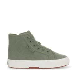 2709 KIDS WATERPROOF COTTON - Le Superga - Sneaker - Kid Unisex - GREY GREENISH-FAVORIO