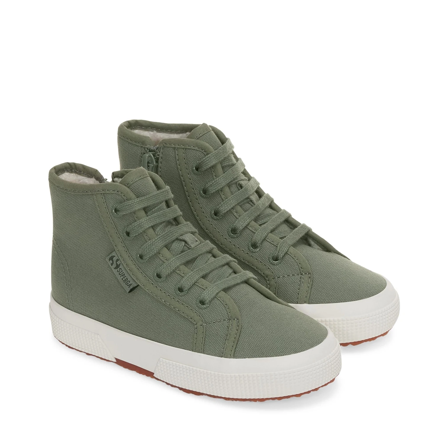 2709 KIDS WATERPROOF COTTON - Le Superga - Sneaker - Kid Unisex - GREY GREENISH-FAVORIO 4 2709 KIDS WATERPROOF COTTON - Le Superga - Sneaker - Kid Unisex - GREY GREENISH-FAVORIO - immagine 2