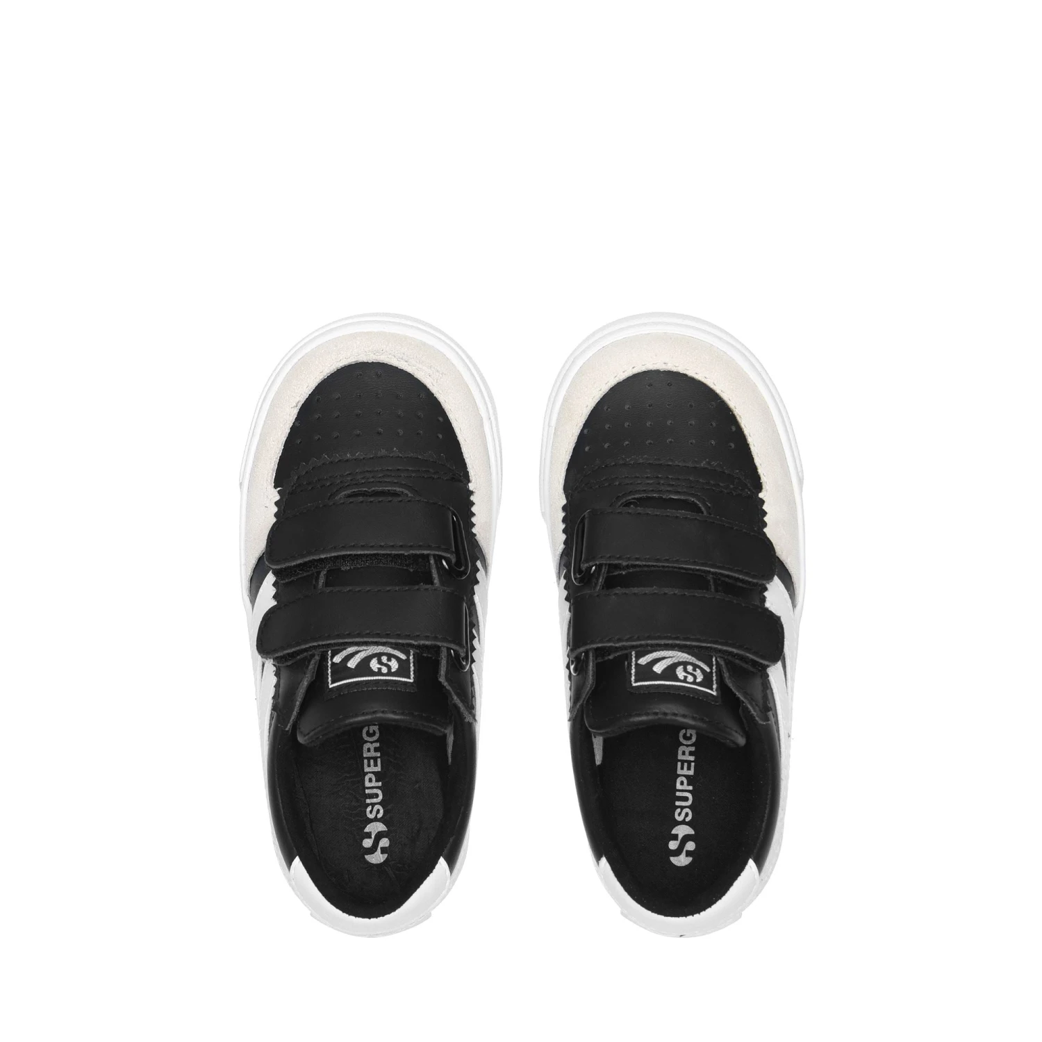 2846 KIDS SEATTLE STRAPS SYNTHETIC MATERIAL - Sneakers - Low Cut - Kid Unisex - BLACK-WHITE 6 2846 KIDS SEATTLE STRAPS SYNTHETIC MATERIAL - Sneakers - Low Cut - Kid Unisex - BLACK-WHITE - immagine 4