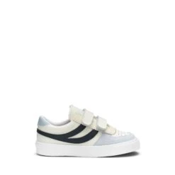 2846 KIDS SEATTLE STRAPS SYNTHETIC MATERIAL - Sneakers - Low Cut - Kid Unisex - WHITE AVORIO-BEIGELTSAND-BLUELT-NAVY
