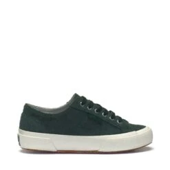 2750 OG HAIRY SUEDE - Le Superga - Low Cut - Unisex - GREEN DK FOREST-FAVORIO