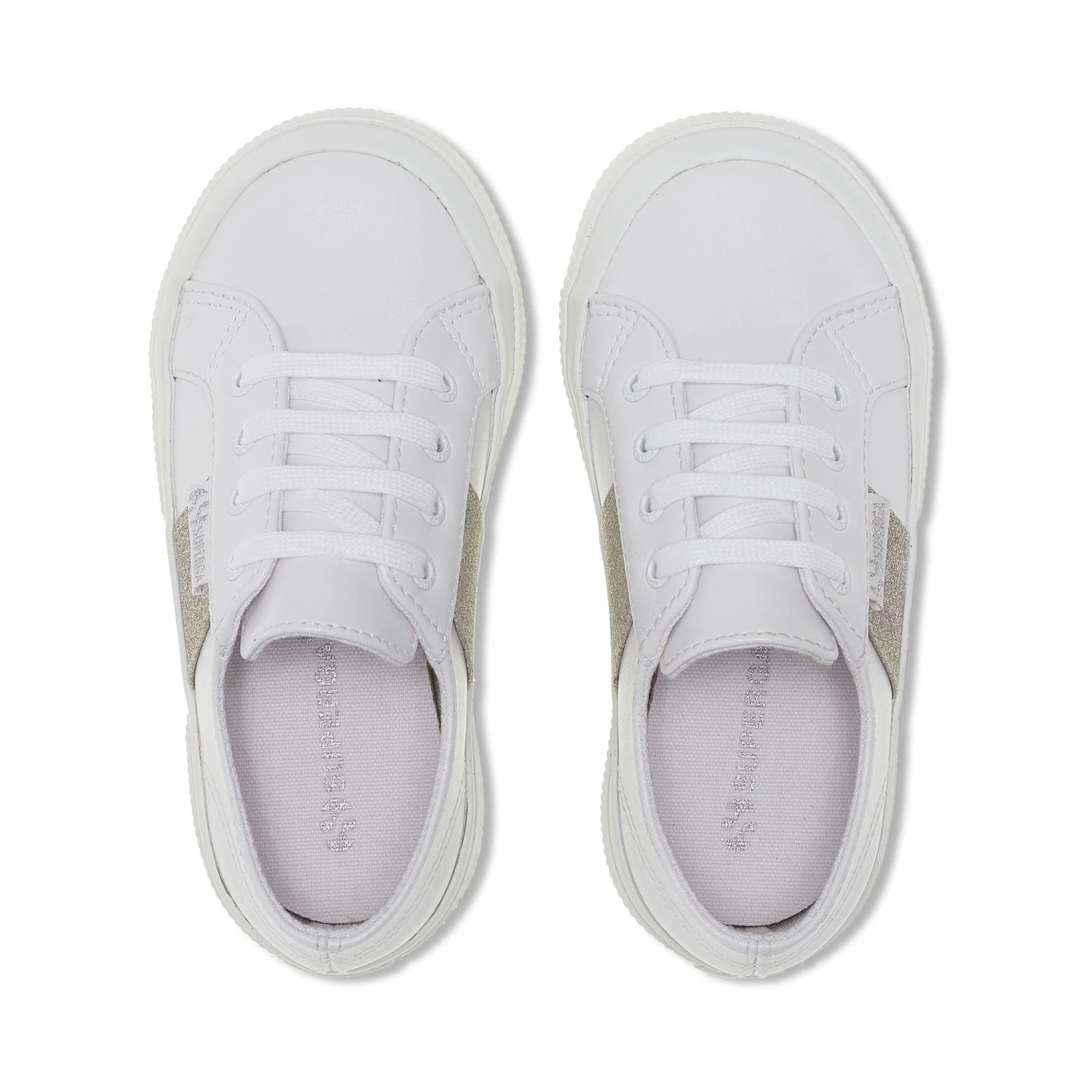 2750 KIDS SYNTHETIC MATERIAL GLITTER - Le Superga - Sneaker - Girl - WHITE-SILVER 6 2750 KIDS SYNTHETIC MATERIAL GLITTER - Le Superga - Sneaker - Girl - WHITE-SILVER - immagine 4