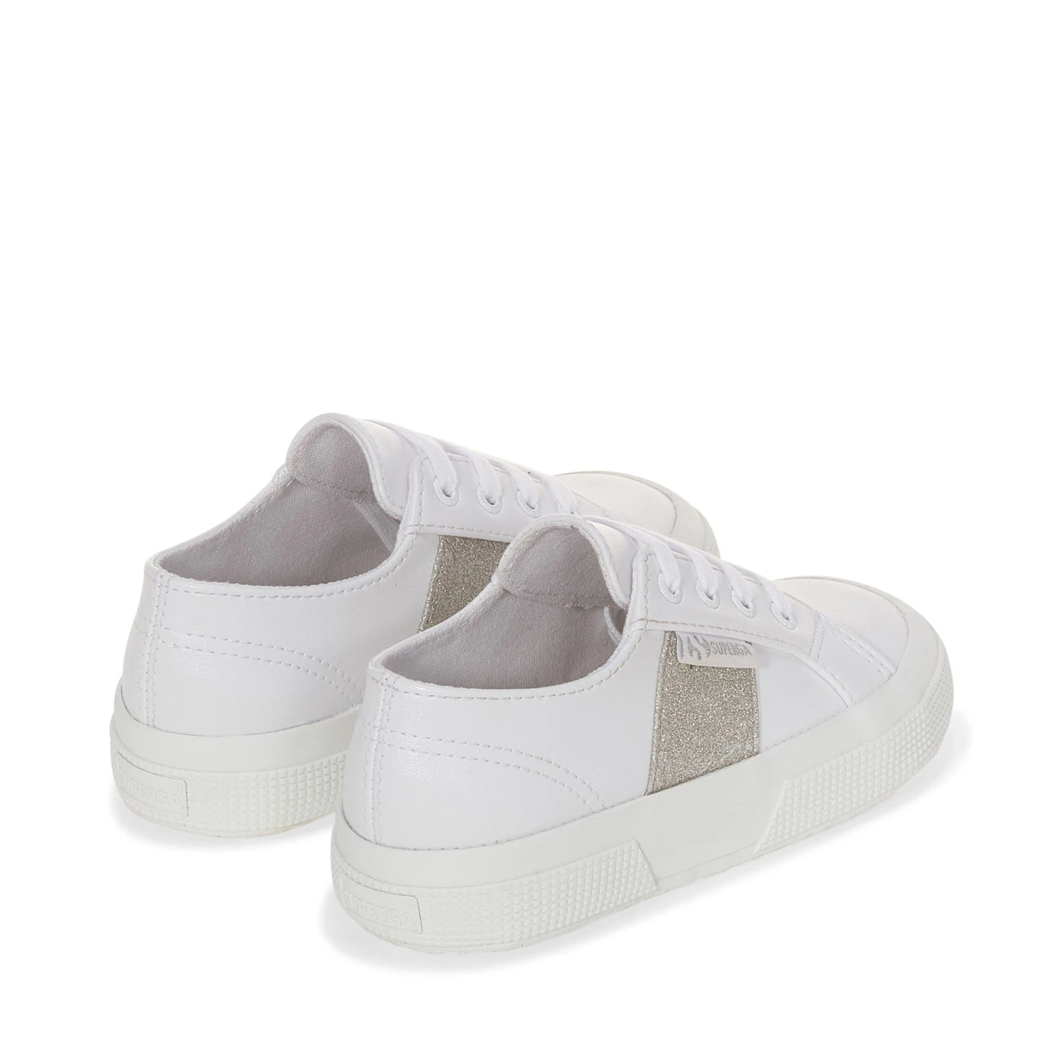 2750 KIDS SYNTHETIC MATERIAL GLITTER - Le Superga - Sneaker - Girl - WHITE-SILVER 5 2750 KIDS SYNTHETIC MATERIAL GLITTER - Le Superga - Sneaker - Girl - WHITE-SILVER - immagine 3