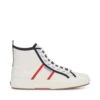 2750 MID COLORBLOCKING - Le Superga - Mid Cut - Unisex - WHITE AVORIO-BLUE NAVY-RED