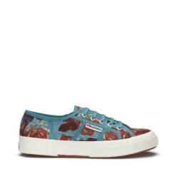 2750 NIZAM ACQUAMARINA - Le Superga - Sneaker - Woman - ACQUAMARINA FLOWERS