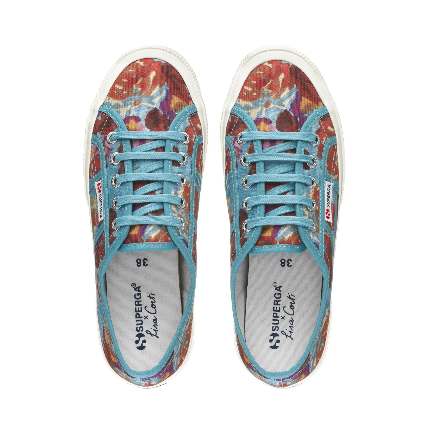 2750 NIZAM ACQUAMARINA - Le Superga - Sneaker - Woman - ACQUAMARINA FLOWERS 6 2750 NIZAM ACQUAMARINA - Le Superga - Sneaker - Woman - ACQUAMARINA FLOWERS - immagine 4
