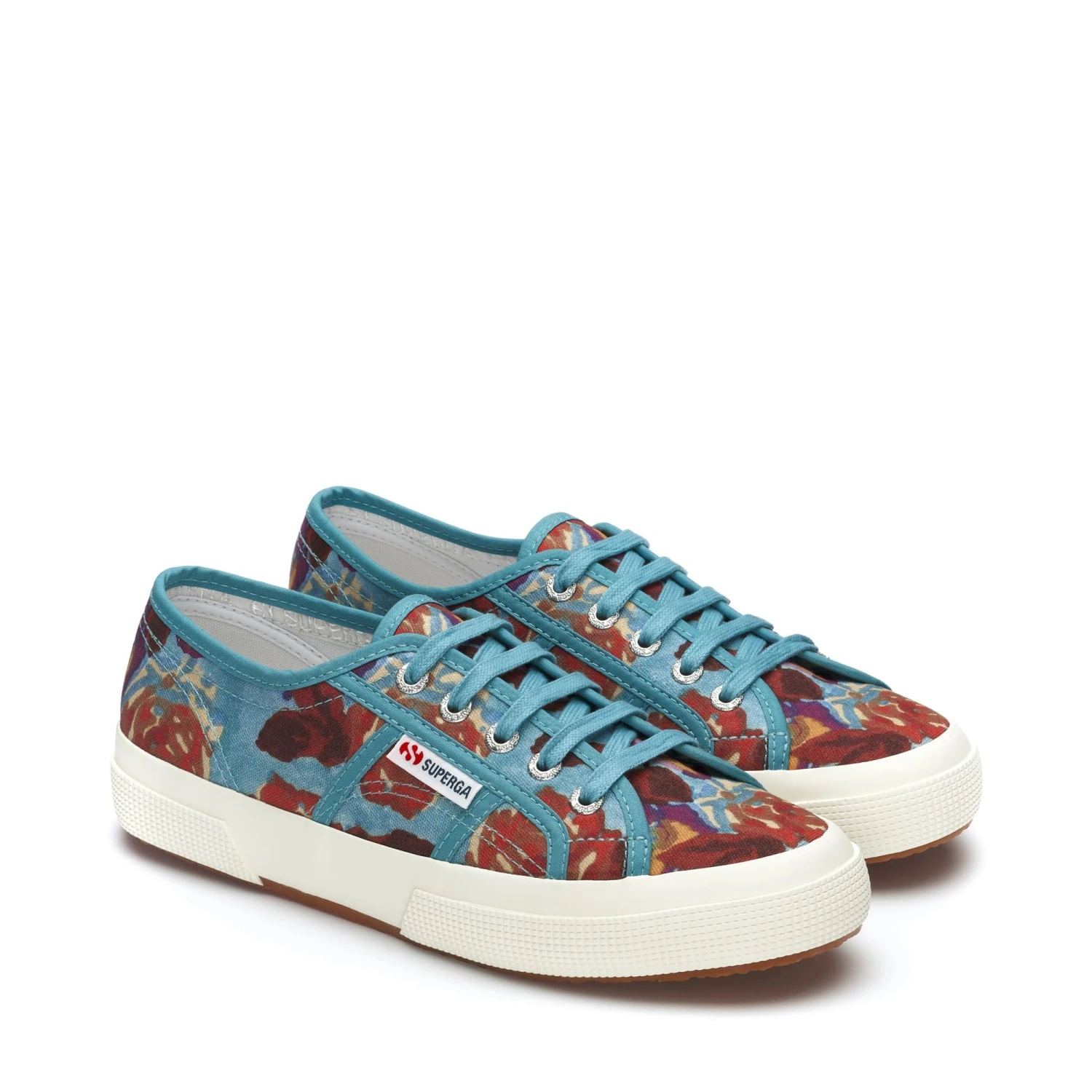 2750 NIZAM ACQUAMARINA - Le Superga - Sneaker - Woman - ACQUAMARINA FLOWERS 4 2750 NIZAM ACQUAMARINA - Le Superga - Sneaker - Woman - ACQUAMARINA FLOWERS - immagine 2