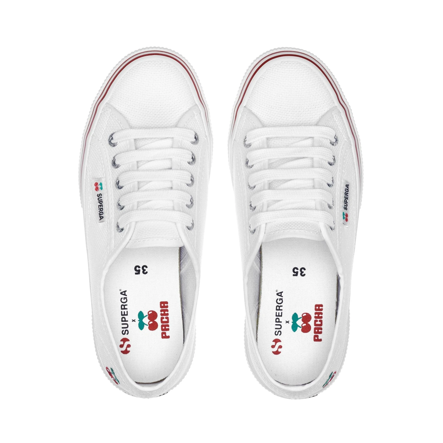 2750 CHERRY BACK - Le Superga - Low Cut - Unisex - WHITE-RED BERRY 6 2750 CHERRY BACK - Le Superga - Low Cut - Unisex - WHITE-RED BERRY - immagine 4