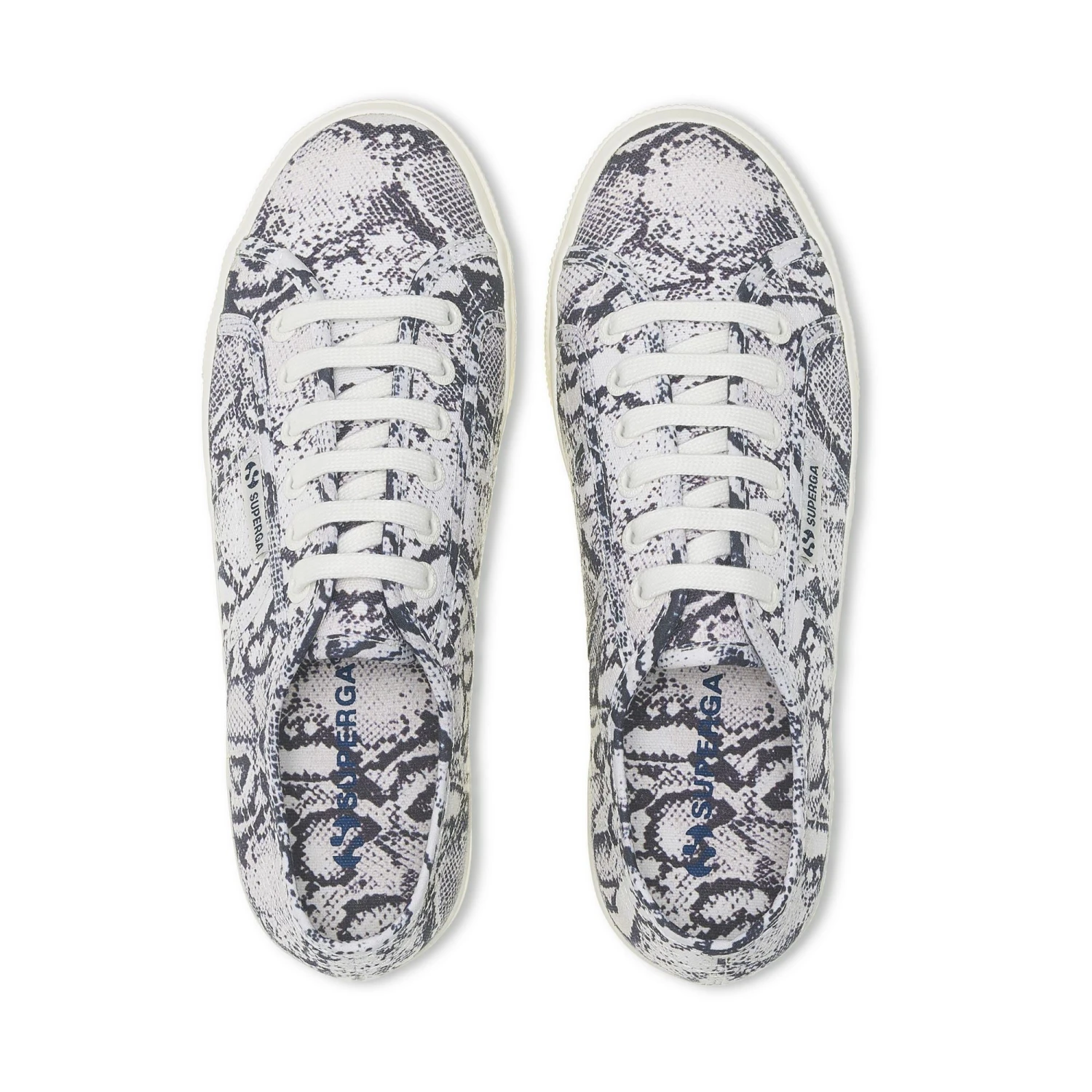 2790 PRINT - Lady Shoes - Wedge - Woman - WHITE AVORIO-NAVY SNAKE 6 2790 PRINT - Lady Shoes - Wedge - Woman - WHITE AVORIO-NAVY SNAKE - immagine 4