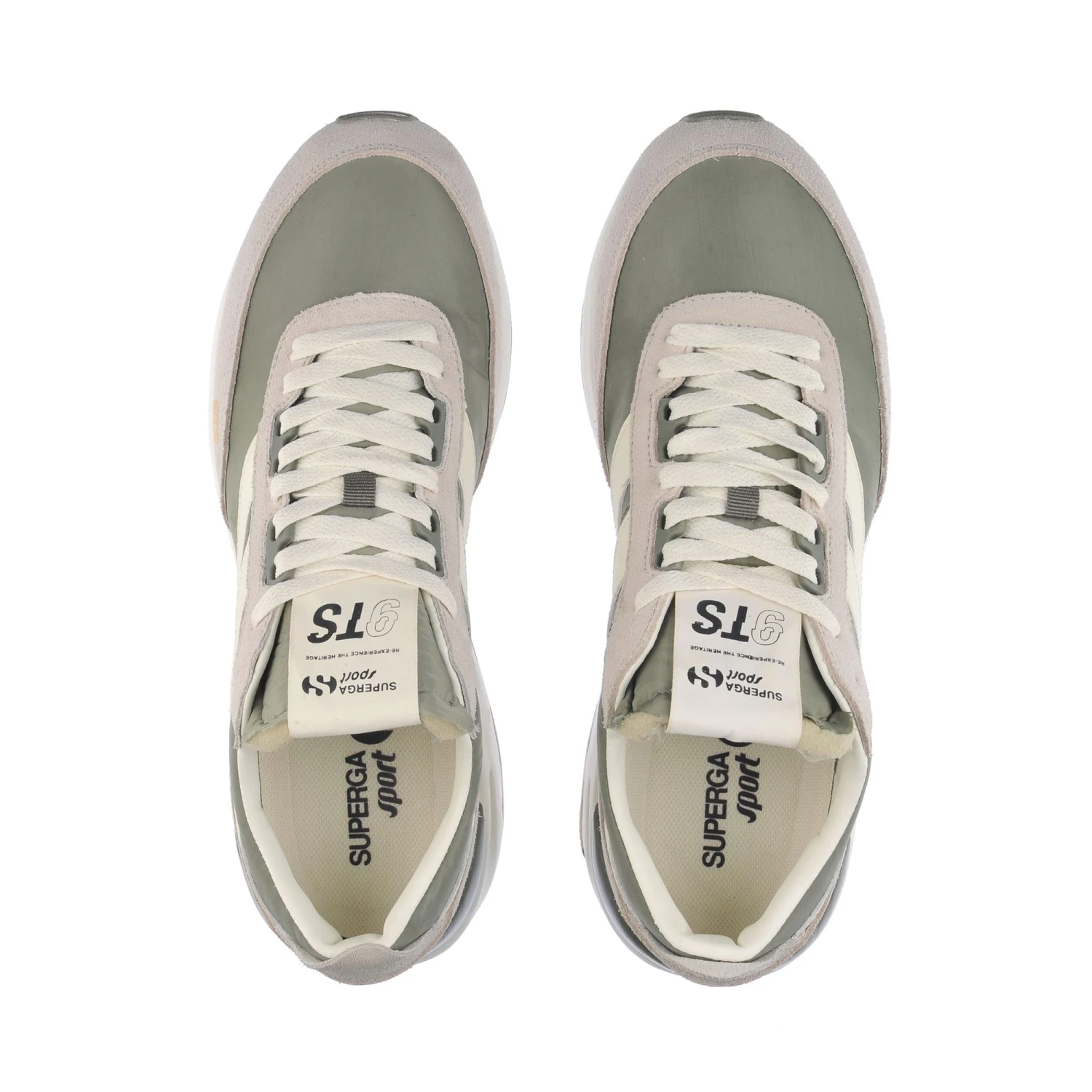 4089 TRAINING 9TS SLIM - Sneakers - Low Cut - Unisex - BEIGE GESSO-GREEN SAFARI-WHITE AVORIO 6 4089 TRAINING 9TS SLIM - Sneakers - Low Cut - Unisex - BEIGE GESSO-GREEN SAFARI-WHITE AVORIO - immagine 4