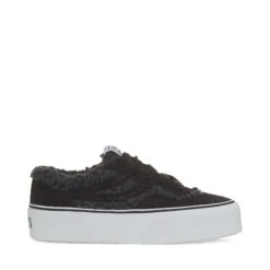 3041 REVOLLEY TEDDY PLATFORM - Sneakers - Low Cut - Unisex - BLACK BRISTOL-WHITE