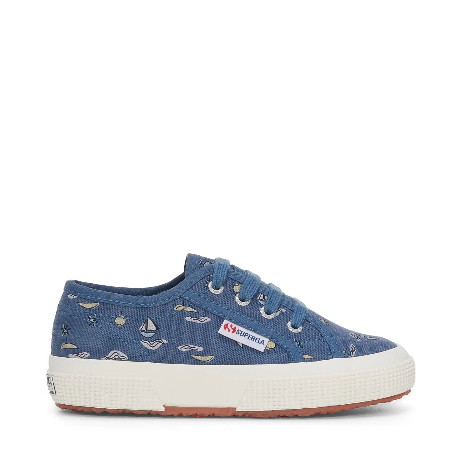 2750 KIDS SEA PRINT - Le Superga - Low Cut - Boy - BLUE DUSTY SEA PRINT 3 2750 KIDS SEA PRINT - Le Superga - Low Cut - Boy - BLUE DUSTY SEA PRINT