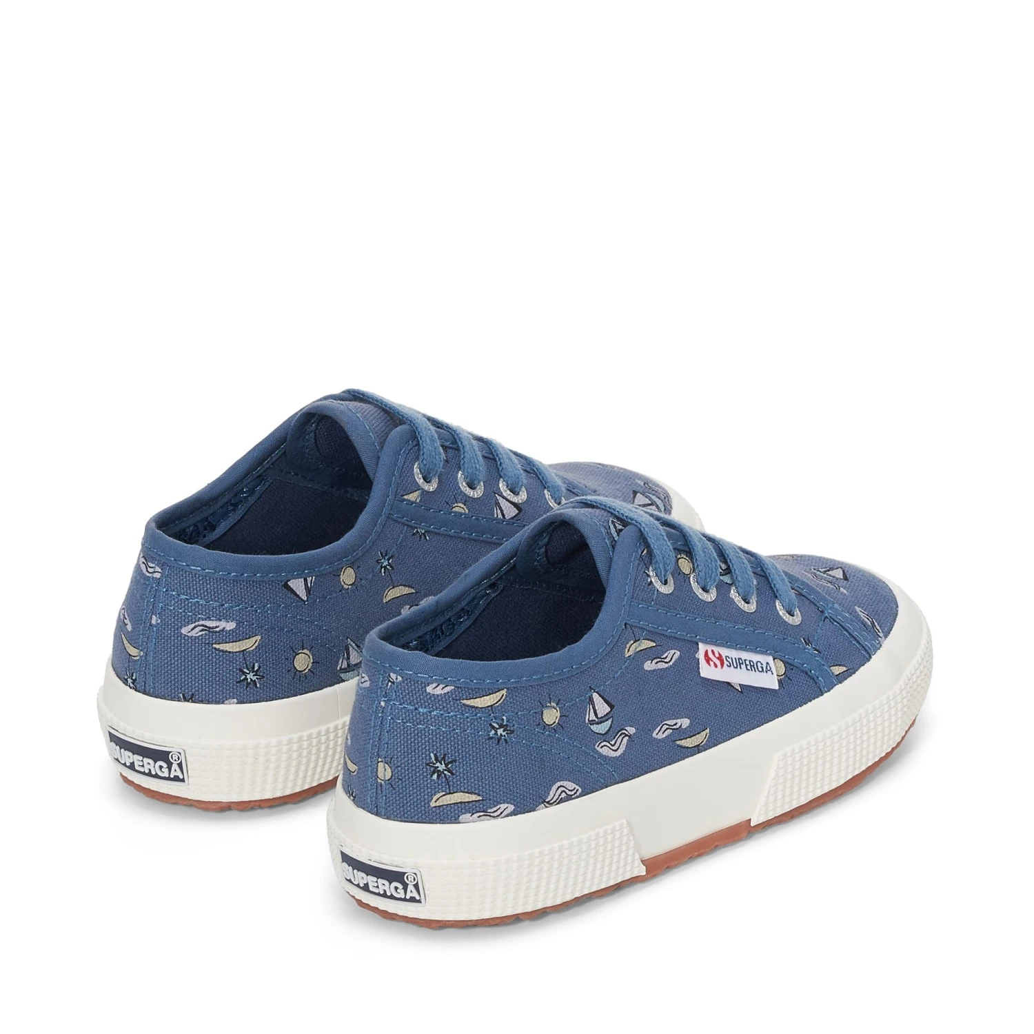 2750 KIDS SEA PRINT - Le Superga - Low Cut - Boy - BLUE DUSTY SEA PRINT 5 2750 KIDS SEA PRINT - Le Superga - Low Cut - Boy - BLUE DUSTY SEA PRINT - immagine 3