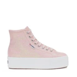 2708 HI TOP LAME - Lady Shoes - Wedge - Woman - PINK ISH IRIDESCENT