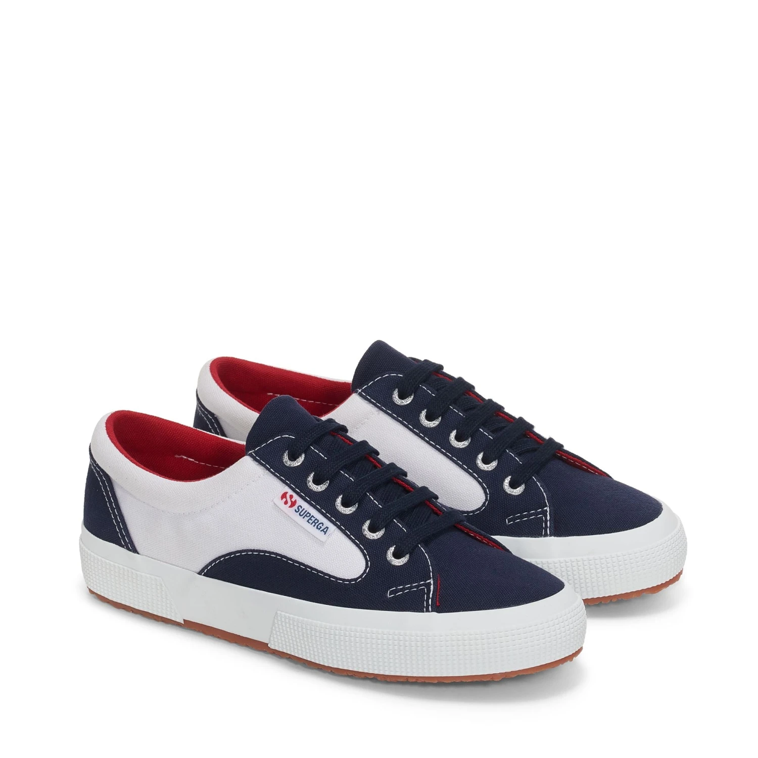 2750 BLOCKS - Sneakers - Low Cut - Unisex - WHITE-NAVY-RED 4 2750 BLOCKS - Sneakers - Low Cut - Unisex - WHITE-NAVY-RED - immagine 2