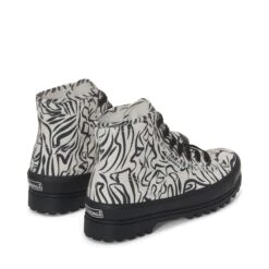 2341 ALPINA ZEBRA PRINT - Ankle Boots - Laced - Unisex - ZEBRA BLACK-WHITE AVORIO -NAM Scarpe Negozio UBS4132KW ADA c400d61f b78c 4a3c af5b 2dc1f0bcb724