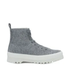 2644 ALPINA FELT - Ankle Boots - Laced - Woman - LT GREY-F AVORIO