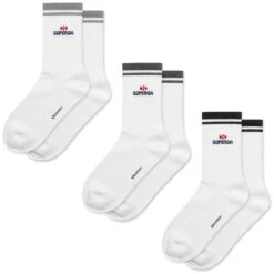 SP-NOOS13 CREW 3PACK - Socks - Crew Sock - Unisex - WHITE