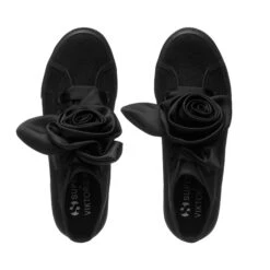 2708 HI TOP BIG SATIN ROSE - Lady Shoes - Wedge - Woman - TOTAL BLACK -NAM Scarpe Negozio UBS5131WWVKTA04 14a53428 0cc9 4c4b 9736 8f1acdeaf325