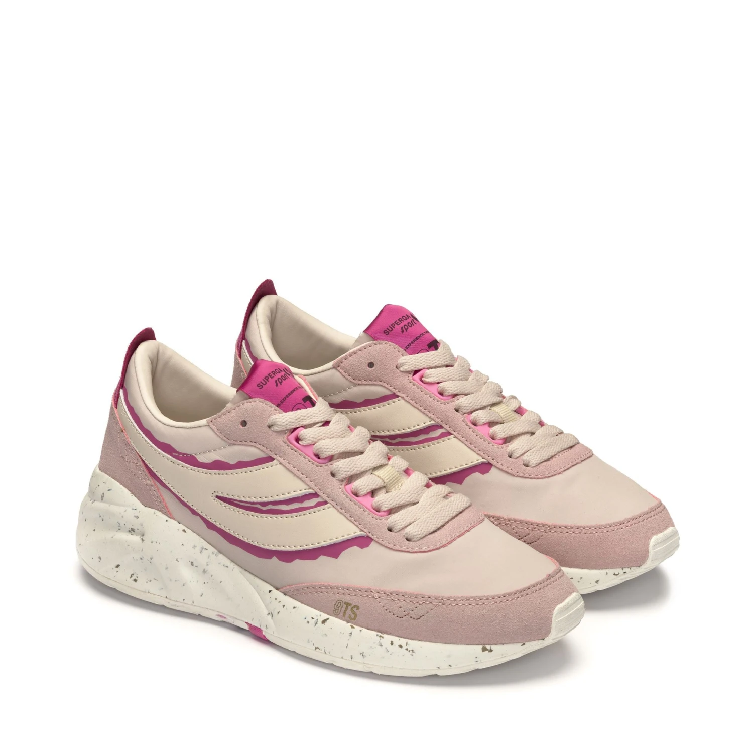 4089 TRAINING 9TS SLIM NYLON RIPPED - Laced Shoes - Low Cut - Unisex - PINK ISH-PINK FUCHSIA-BEIGE LT 4 4089 TRAINING 9TS SLIM NYLON RIPPED - Laced Shoes - Low Cut - Unisex - PINK ISH-PINK FUCHSIA-BEIGE LT - immagine 2