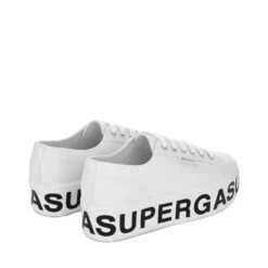 2790 VEGAN MATERIAL PLATFORM LETTERING - Lady Shoes - Wedge - Woman - OPTICAL WHITE-BLACK -NAM Scarpe Negozio UBS6114PW AAN f02b0ddf 205d 4ab4 a47e 873e79b17bb1