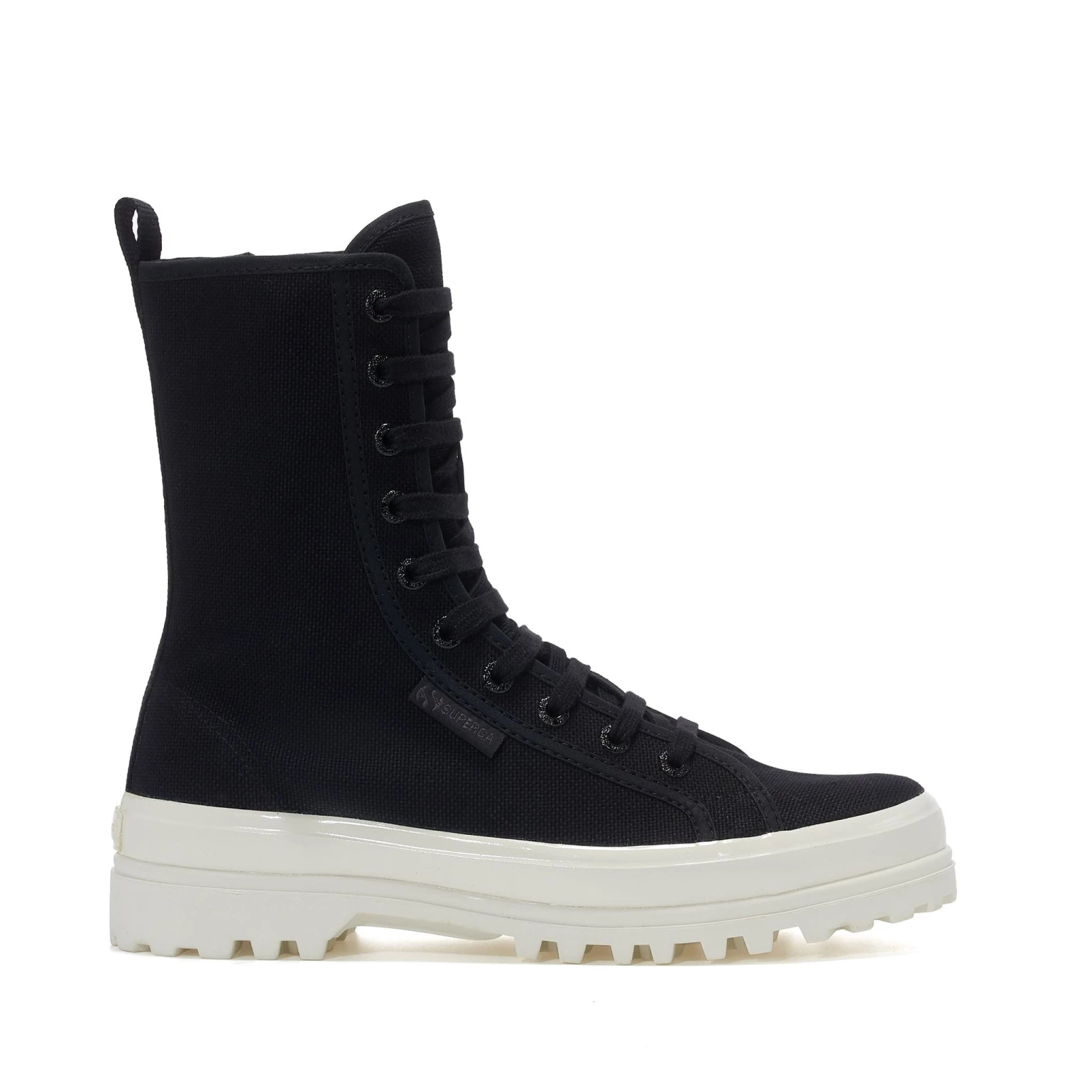 2641 ALPINA HIGH SHINY GUM - Ankle Boots - Laced - Woman - BLACK TOTAL-SHINY AVORIO 3 2641 ALPINA HIGH SHINY GUM - Ankle Boots - Laced - Woman - BLACK TOTAL-SHINY AVORIO