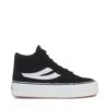 3141 REVOLLEY MID PLATFORM - Sneakers - Wedge - Woman - BLACK-WHITE -NAM Scarpe Negozio UBS6125HW A4Q