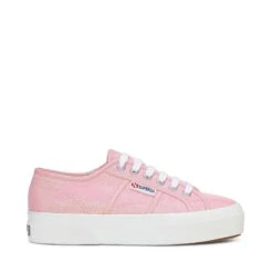 2740 PLATFORM LAME - Lady Shoes - Wedge - Woman - PINK BEGONIA IRIDESCENT
